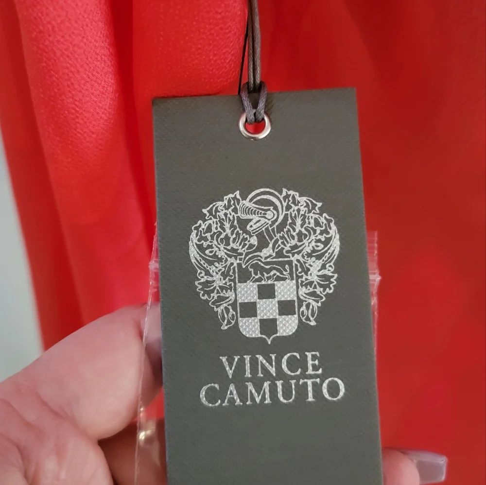 Beautiful Vince Camuto, bright coral blouse, small - Picture 6 of 10